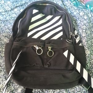 A authentic OFF-WHITE backpack,You just have to get the right bottom strap sewn.